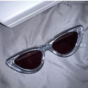 Chimi clear and silver sunglasses